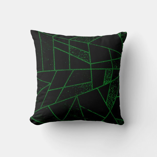 Abstract #948 Groen Kussen (Voorkant)