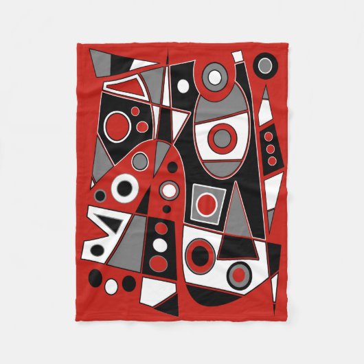 Abstract #968 fleece deken (Voorkant)