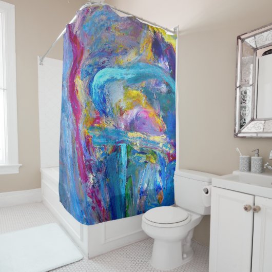 Abstract 97 Expressionist Douchegordijn (In situ)