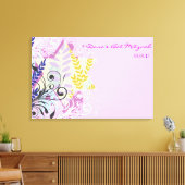 ABSTRACT aanmeldbord STAR Bat Mitzvah Canvas Afdruk (Insitu (Woonkamer))