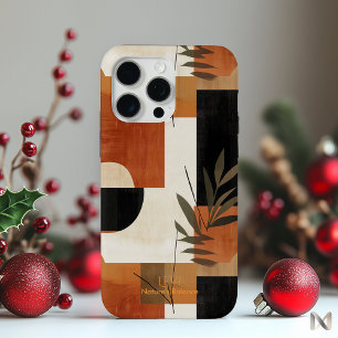 Abstract aards botanisch - modern minimalistisch iPhone 15 pro max hoesje