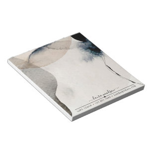 Abstract Aardse Waterverf Vorm Life Coach Notitieblok