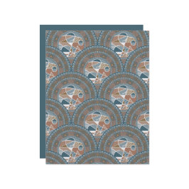Abstract Accent Mandala Art Deco Scallop Scrapbook