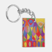 Abstract Acryl 1 Sleutelhanger (Voorkant Links)