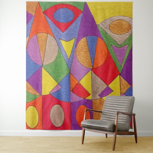 Abstract Acryl 1 Wandkleed (In situ)