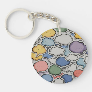 Abstract acrylic keychain
