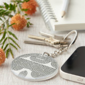 Abstract acrylic keychain (Voorkant Rechts)