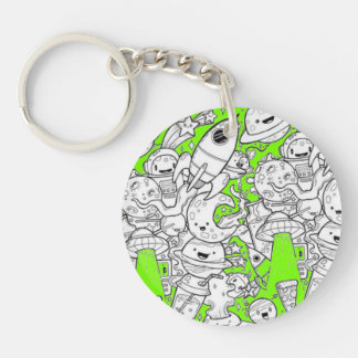 Abstract acrylic keychain