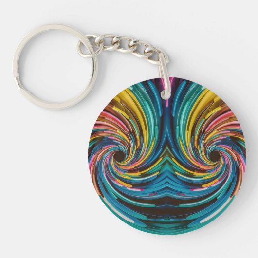 Abstract acrylic keychain (Voorkant)