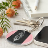 Abstract acrylic keychain (Voorkant Rechts)