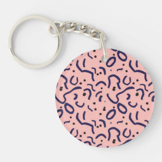 Abstract acrylic keychain