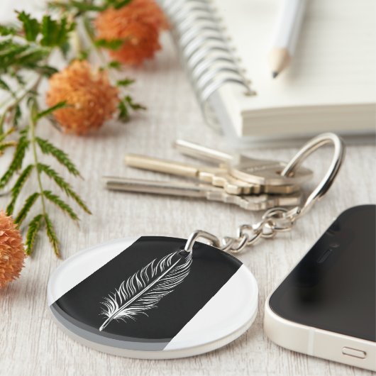 Abstract acrylic keychain (Voorkant Rechts)