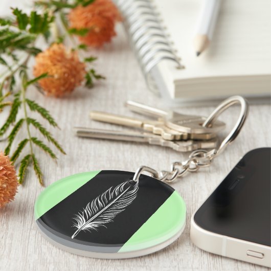 Abstract acrylic keychain (Voorkant Rechts)