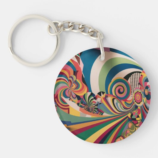 Abstract acrylic keychain (Voorkant)