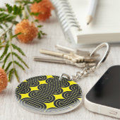 Abstract acrylic keychain (Voorkant Rechts)