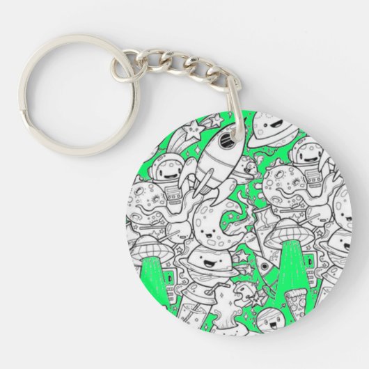 Abstract acrylic keychain (Voorkant)