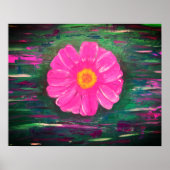 Abstract acrylverf met ventilator poster (Voorkant)