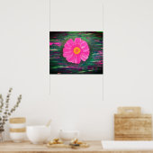 Abstract acrylverf met ventilator poster (Keuken)