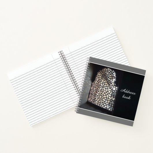 Abstract adres Dark Spiral Notitieboek (Binnen)
