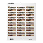 abstract adreslabel etiket (Full Sheet)