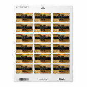 abstract adreslabel etiket (Full Sheet)