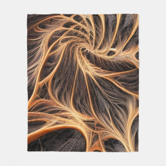Abstract afbeelding - 3D Fractal, digitale kunst,  Fleece Deken