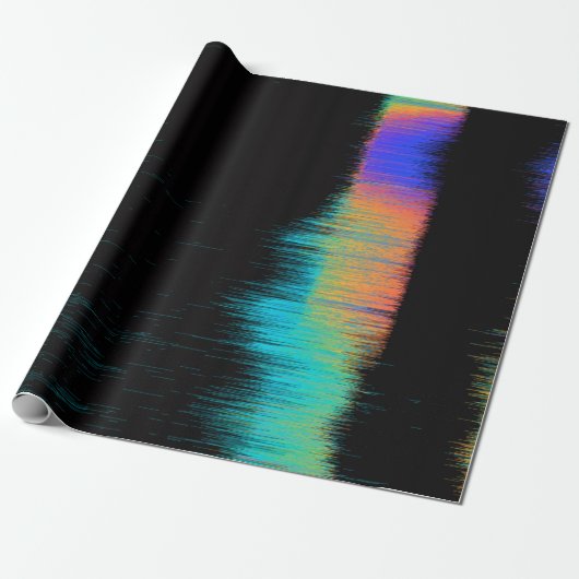 Abstract afbeelding van glitched LED-scherm. Breke Cadeaupapier (Uitgerold)