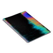 Abstract afbeelding van glitched LED-scherm. Breke Notitieboek (Rechterzijde)
