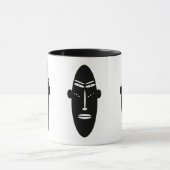 Abstract Afrikaans moderne inheemse kunst Mok (Midden)