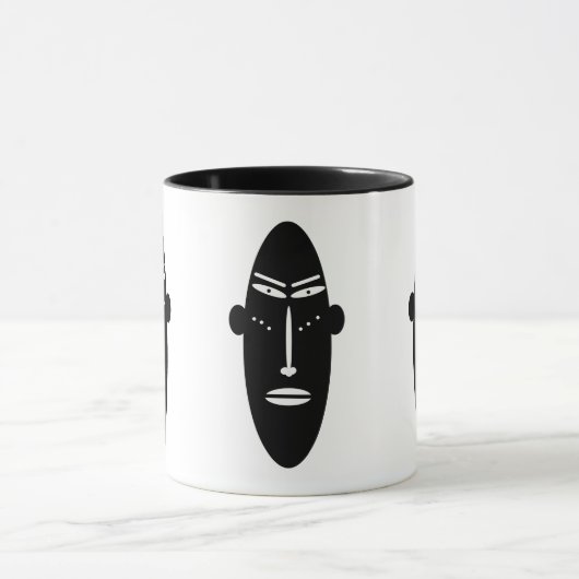 Abstract Afrikaans moderne inheemse kunst Mok (Midden)