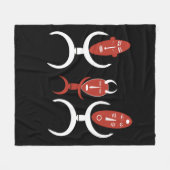 Abstract Afrikaans tribal dansen mensen Fleece Deken (Voorkant (Horizontaal))