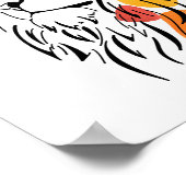 Abstract-Afrikaanse leeuw Poster (Hoek)