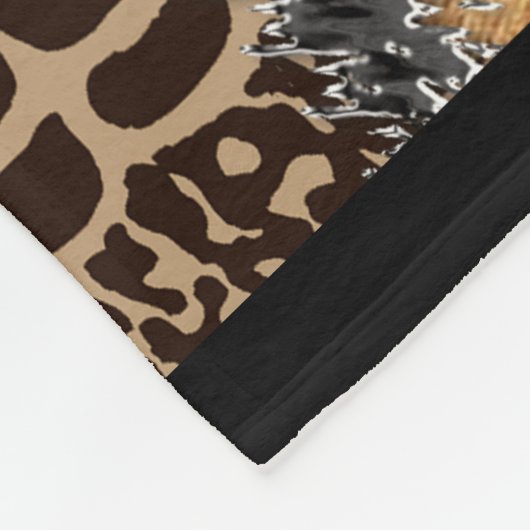 Abstract Afrikaanse proefontwerp 2 Fleece Deken (Hoek)