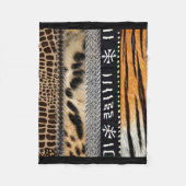 Abstract Afrikaanse proefontwerp 2 Fleece Deken (Voorkant)
