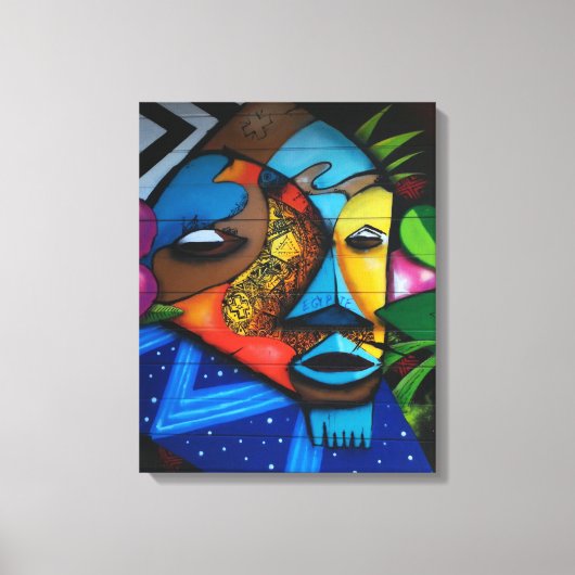 Abstract Afrikaanse stam Canvas Afdruk (Voorkant)