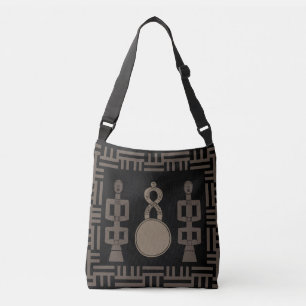 Abstract-Afrikaanse stamkunst Crossbody Tas