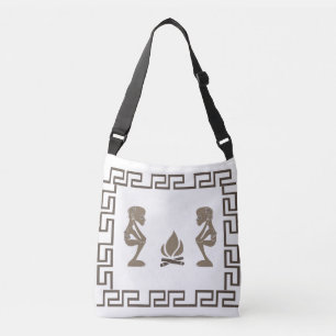 Abstract-Afrikaanse stamkunst Crossbody Tas