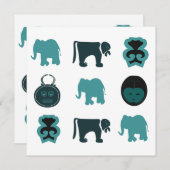 Abstract-Afrikaanse stammenkunst (Voorkant / Achterkant)