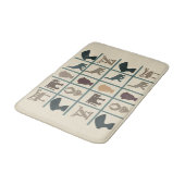 Abstract-Afrikaanse stammenkunst Badmat (Gekanteld)