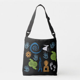 Abstract-Afrikaanse stammenkunst Crossbody Tas