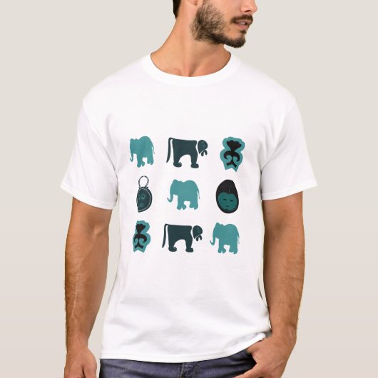Abstract-Afrikaanse stammenkunst T-shirt (Voorkant)