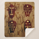 Abstract-afrikaanse stamtekening sherpa deken (Voorkant)