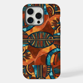 Abstract Afrocentrisch Patroon iPhone / iPad hoesj 15 Pro Max Hoesje