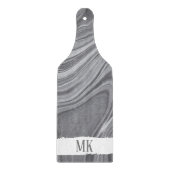 Abstract Agaat Grijs Marmer Swirl Snijplank (Voorkant)