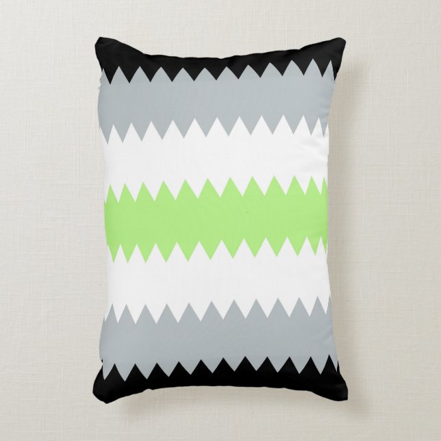 Abstract Agender Pride-vlag      Accent Kussen (Voorkant(Verticaal))
