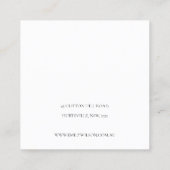 Abstract Alcohol Ink Gold Maroon Woning Display Vierkante Visitekaartje (Achterkant)