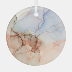 Abstract: Alcoholinkt kunst Glas Ornament