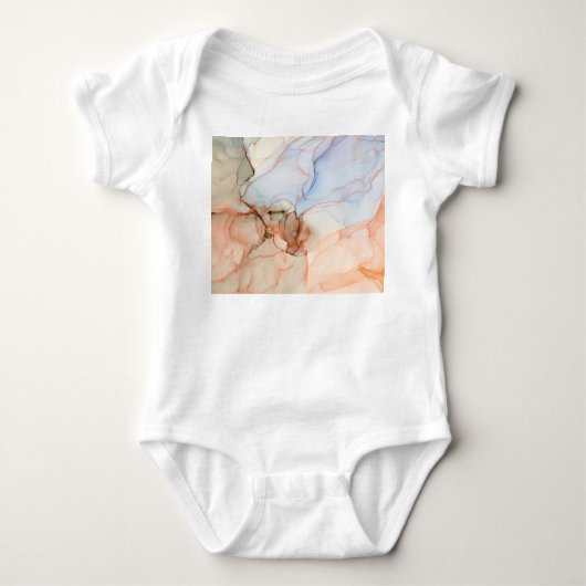Abstract: Alcoholinkt kunst Romper (Voorkant)