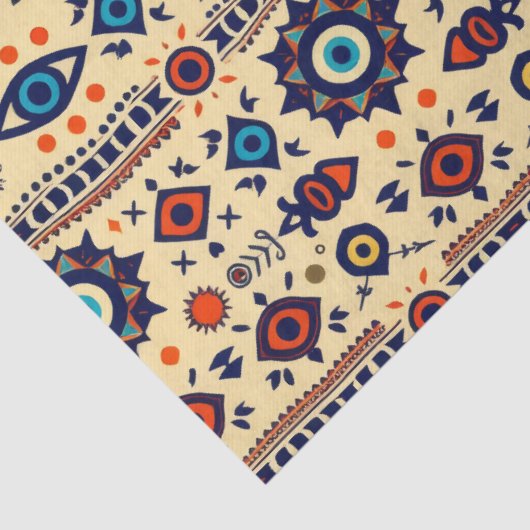 Abstract All-Seeing Eye Magical Pattern  Tissuepapier (Detail)