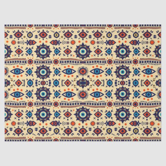 Abstract All-Seeing Eye Magical Pattern  Tissuepapier (Voorkant)
